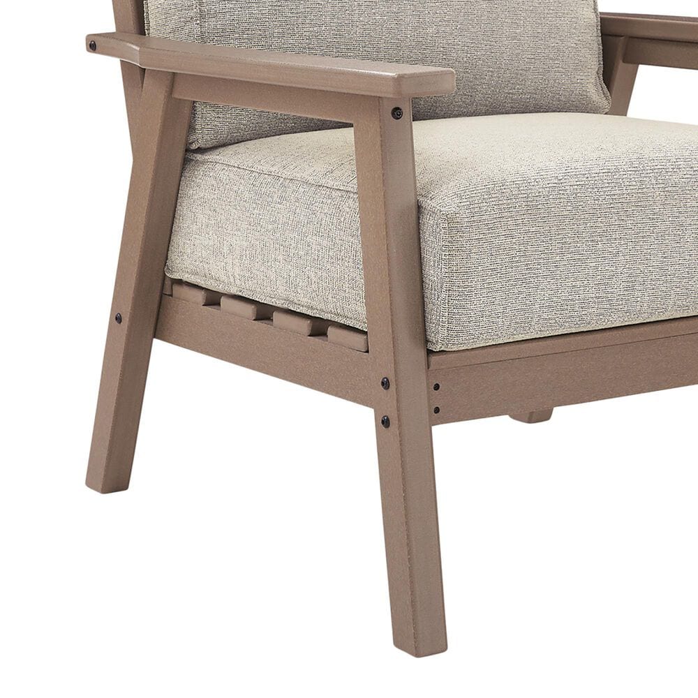 Ashley Grover Beach Outdoor Lounge Chair with Cushion in Driftwood, , large