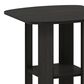 HOMLUX 1-Shelf End Table in Espresso, , large