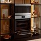 Cafe 30" Smart Built-In Convection Double Wall Oven in Glass Stainless Steel, , large