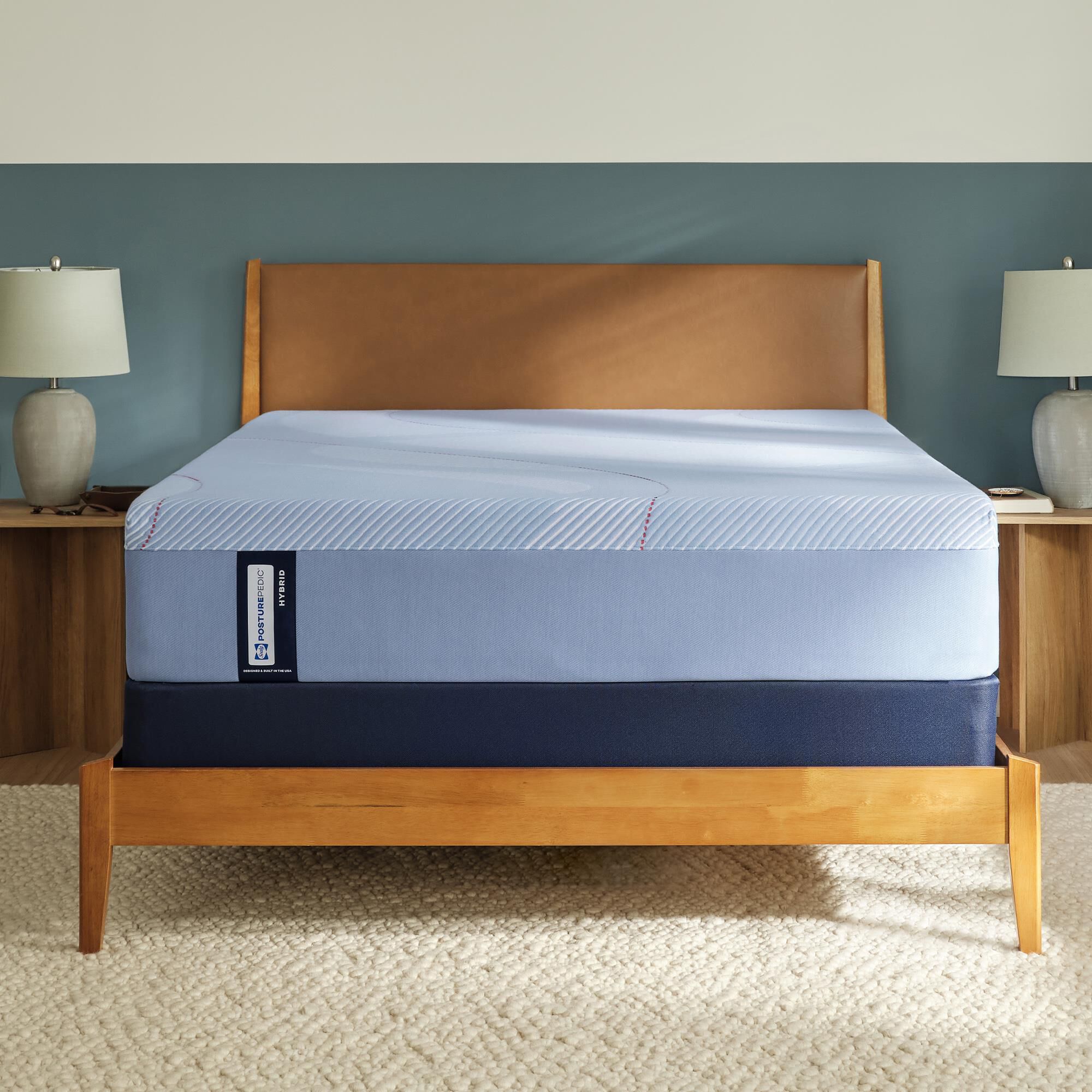 Sealy Kinney Medium Hybrid Queen Mattress with Low Profile Box Spring