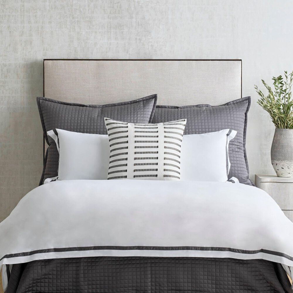 Ann Gish Latera Throw in White and Charcoal, , large