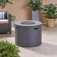 Hearth and Haven 31" Round MgO Concrete Fire Pit in Dark Grey, , large