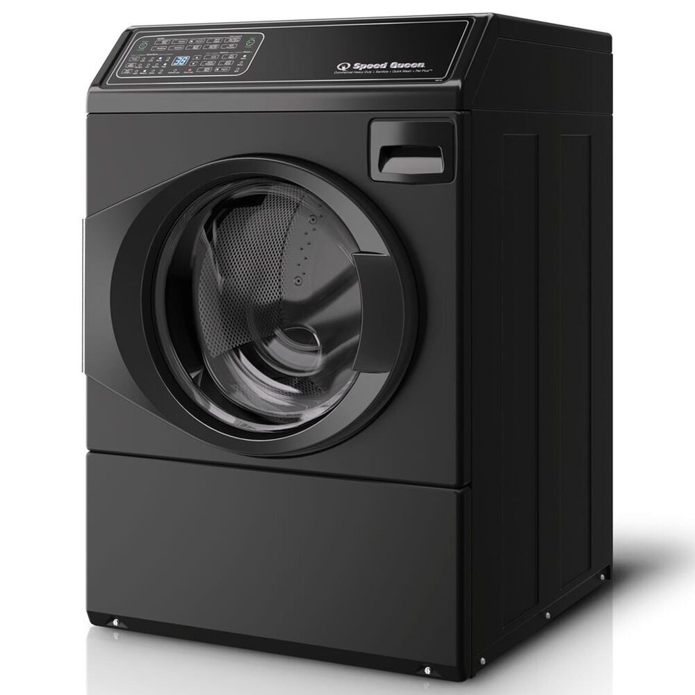 Speed Queen 3.5 Cu. Ft. Front Load Left Hinge Washer and 7 Cu. Ft. Electric Dryer Laundry Pair in Matte Black, , large