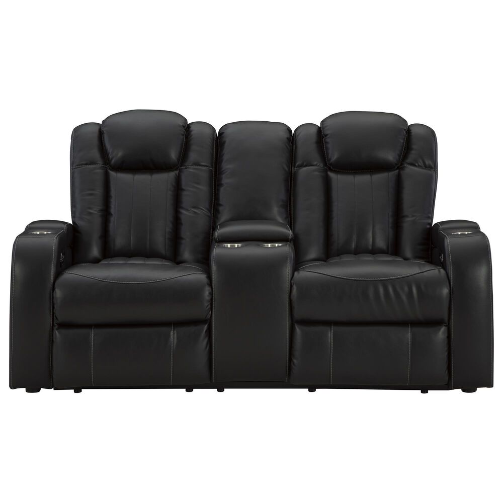 Ashley Caveman Den 2-Piece Power Reclining Living Room Set in Midnight, , large