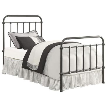 Pacific Landing Livingston Twin Metal Bed in Dark Bronze, , large