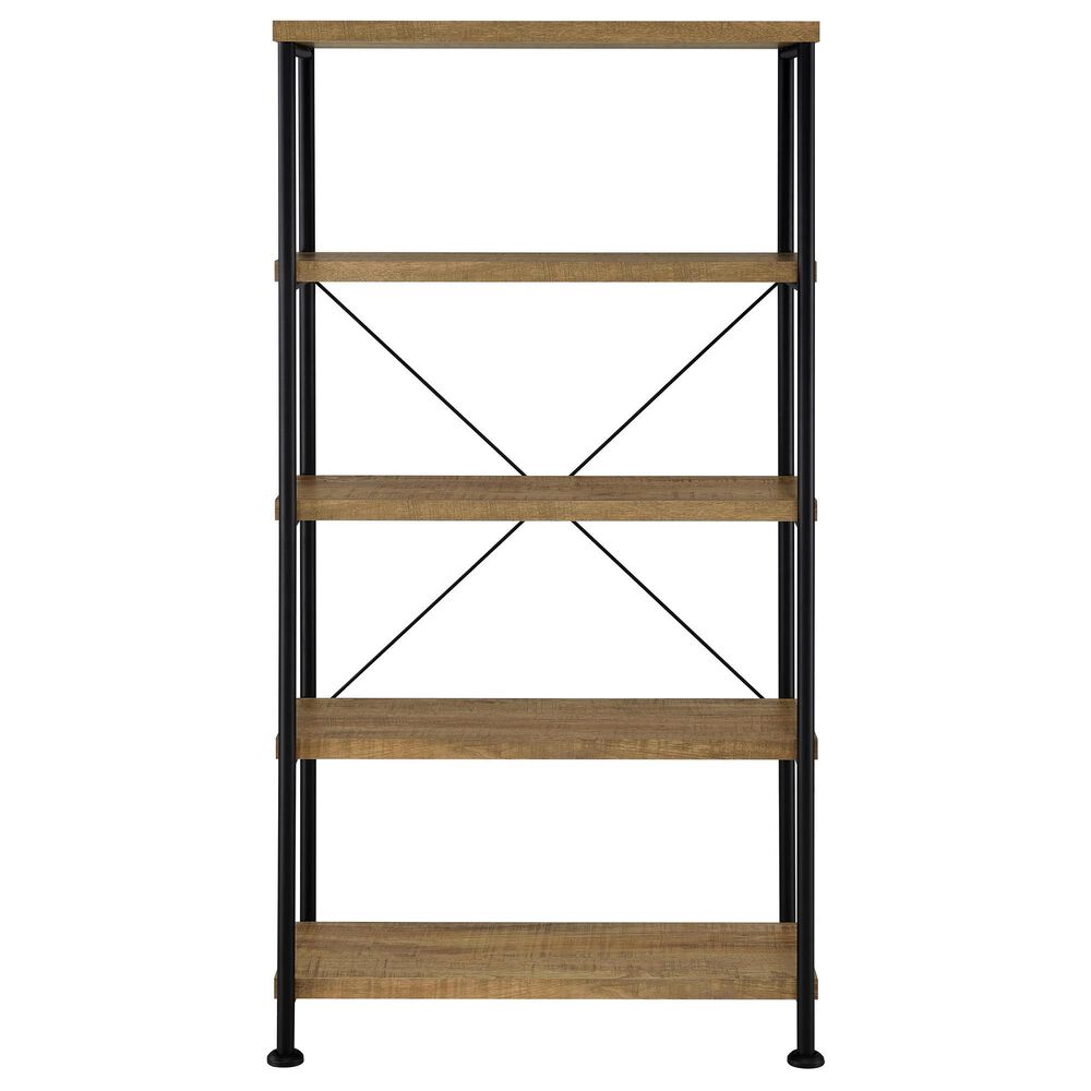 Pacific Landing Analiese 4-Shelf Bookshelf in Mango and Black, , large