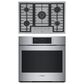 Bosch 800 Series 2-Piece Kitchen Package with 30" Single Wall Oven 30" Gas Cooktop and in Stainless Steel, , large
