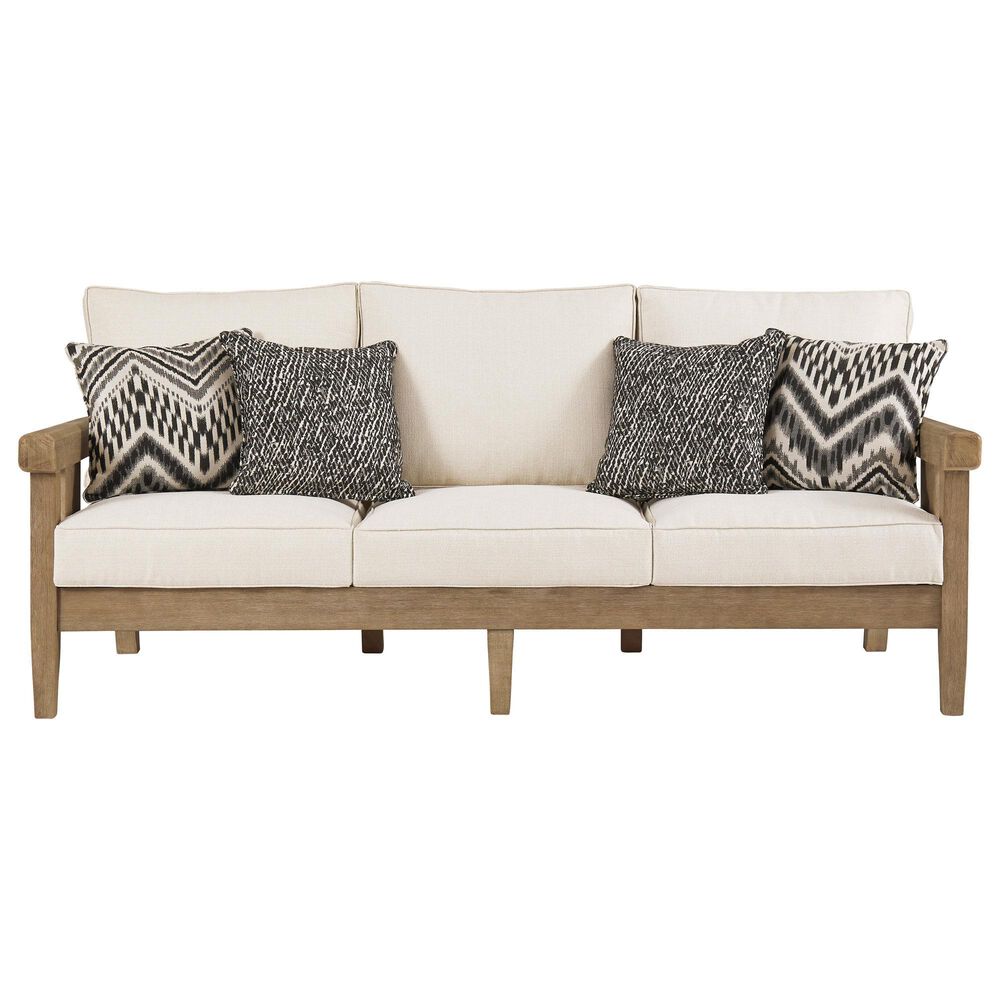 Ashley Gerianne 5-Piece Patio Conversation Set in Beige, , large