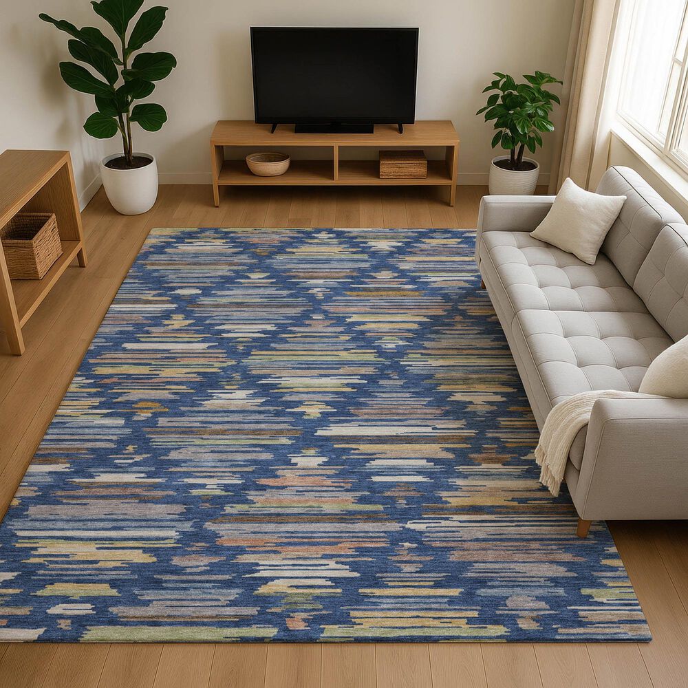 Dalyn Rug Company Kenner KN2 Navy 3' x 5' Area Rug, , large