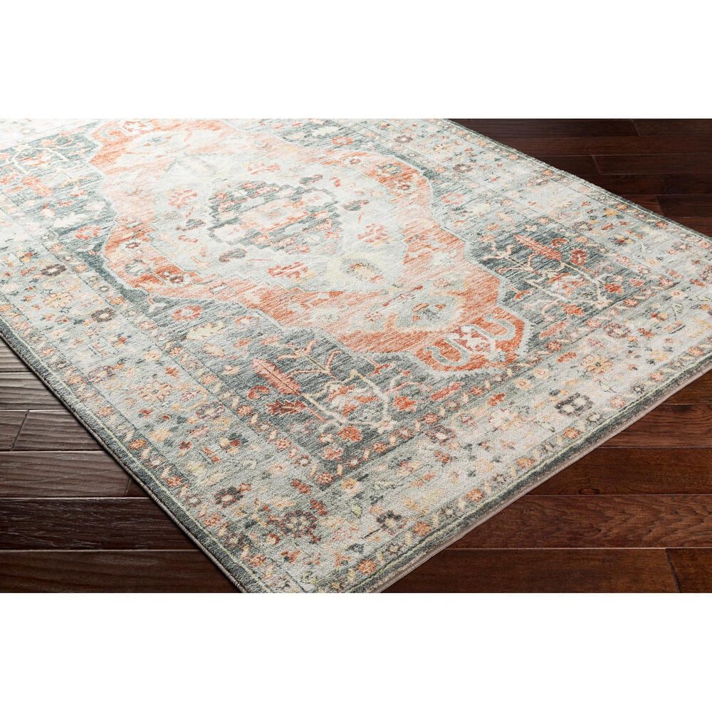 Surya Erin 5&#39; x 7&#39;6&quot; Cream, Gray, Butter, Sage and Orange Area Rug, , large