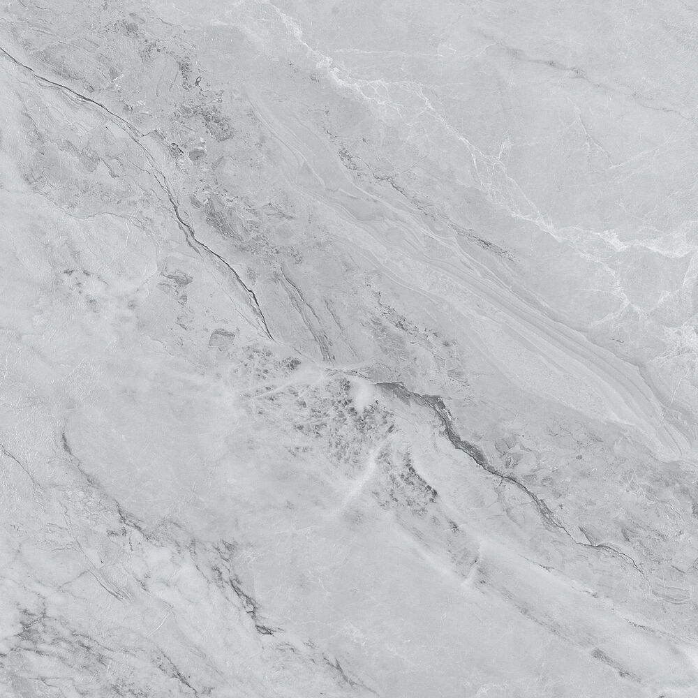 HOMLUX 47" Coffee Table with Marble Glass Top in Gray and Black, , large