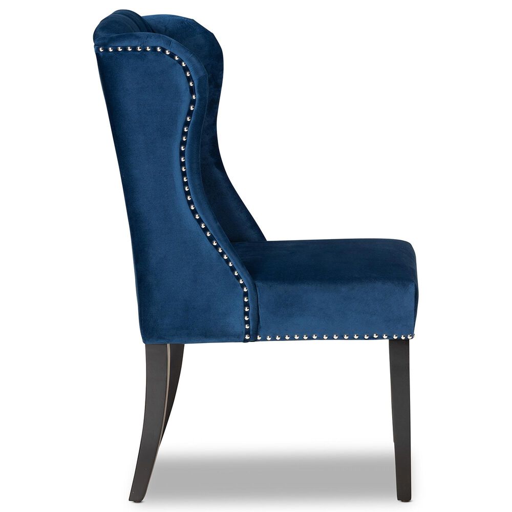 Baxton Studio Lamont Side Chair in Dark Brown, , large