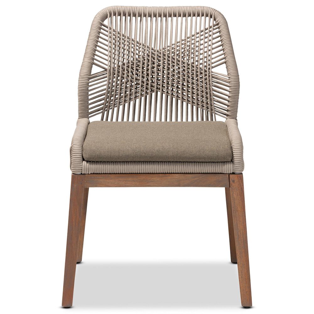 Baxton Studio Jennifer Side Chair in Walnut Brown, , large
