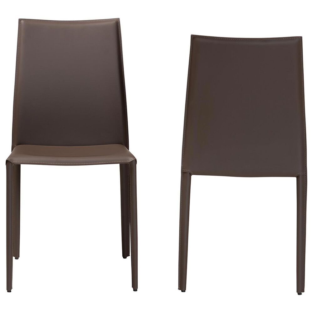 Baxton Studio Rockford Side Chair in Taupe (Set of 2), , large