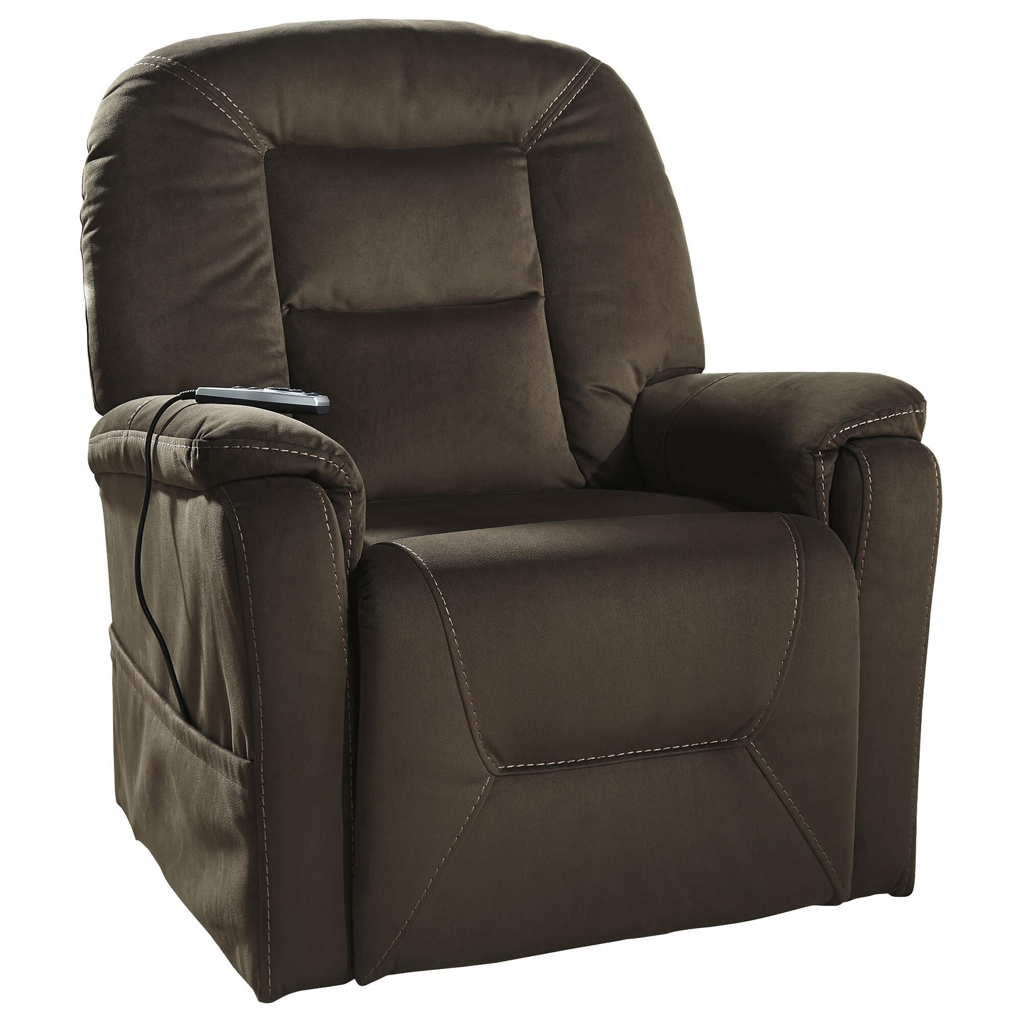 Signature Design by Ashley Samir Power Lift Recliner in Coffee NFM