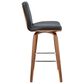 Blue River Renee 31" Swivel Barstool with Gray Cushion in Walnut, , large