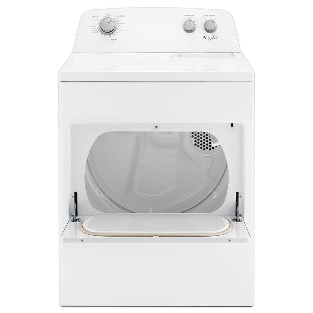 Whirlpool 7 Cu Ft Front Load Gas Dryer in White Nebraska Furniture Mart