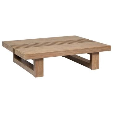 Armen Living Vivid Patio Coffee Table in Brown, , large