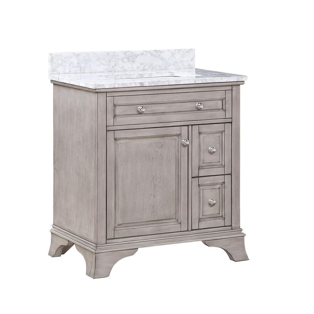 Aurafina Wainwright 30&quot; Vanity with Top and Sink in Old Harbor Gray, , large