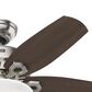 Hunter Builder 42" Ceiling Fan with 2 Lights in Brushed Nickel, , large