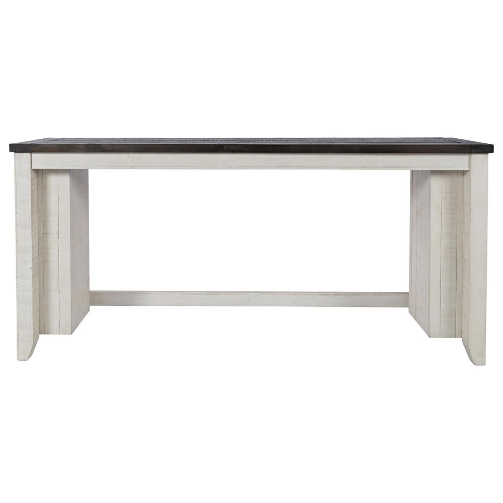Waltham Madison County Sofa Console and 3 Stools in Vintage White and Barnwood, , large