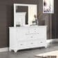 New Heritage Jamestown Landscape Mirror in White, , large