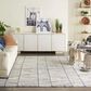 Nourison Colorado Transitional 8"3" x 11"6" White and Blue Area Rug, , large