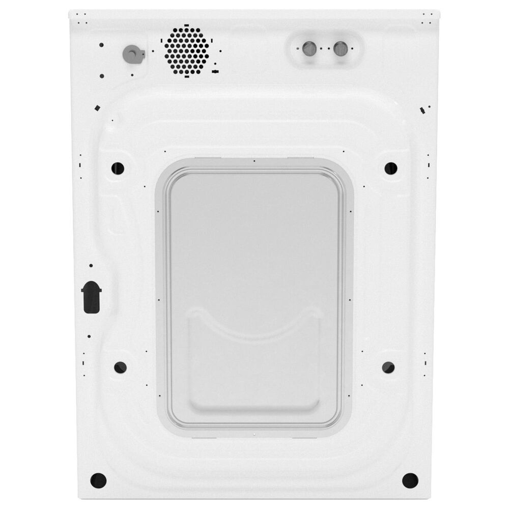 GE Appliances 5 Cu. Ft. Front Load Washer and 7.8 Cu. Ft. Electric Dryer Laundry Pair with 16&quot; Pedestal in White, , large
