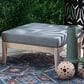 Linon Home Decor Summerlyn Patio Ottoman with Natural Frame in Grey, , large