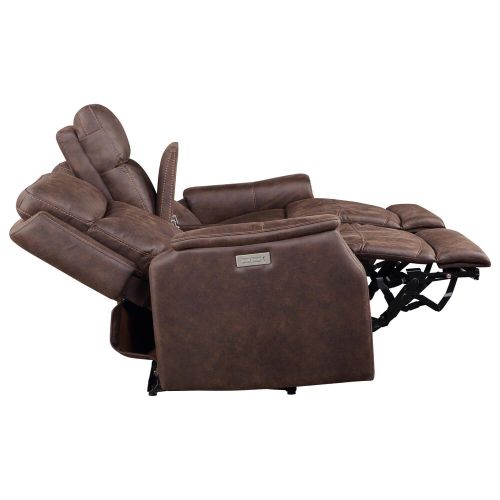 Steve Silver Valencia Power Recliner Console in Walnut, , large