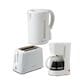 Betty Crocker 3-Piece Kitchen Appliances Set with 5-Cup Automatic Drip Coffee Maker, 1.7L Electric Kettle & 2-Slice Toaster, and STRIX Technology Kettle in White, , large