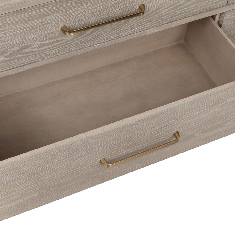 Urban Home Gardenia 6-Drawer Oak Wood Dresser in Chai, , large