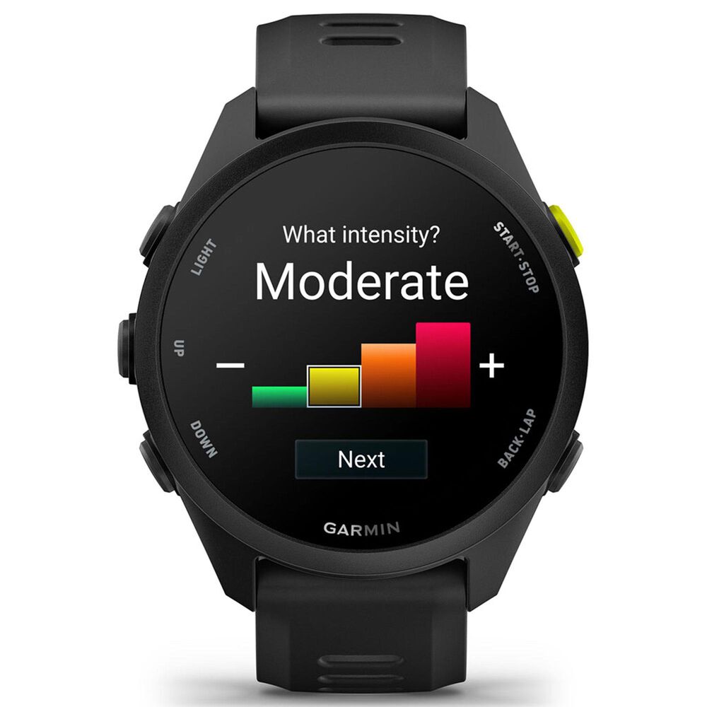 Garmin Forerunner 70 Smartwatch 42mm with Silicone Band in Black, , large