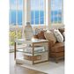 Lexington Furniture Carmel Point Lobos Rectangular End Table in White and Brass, , large