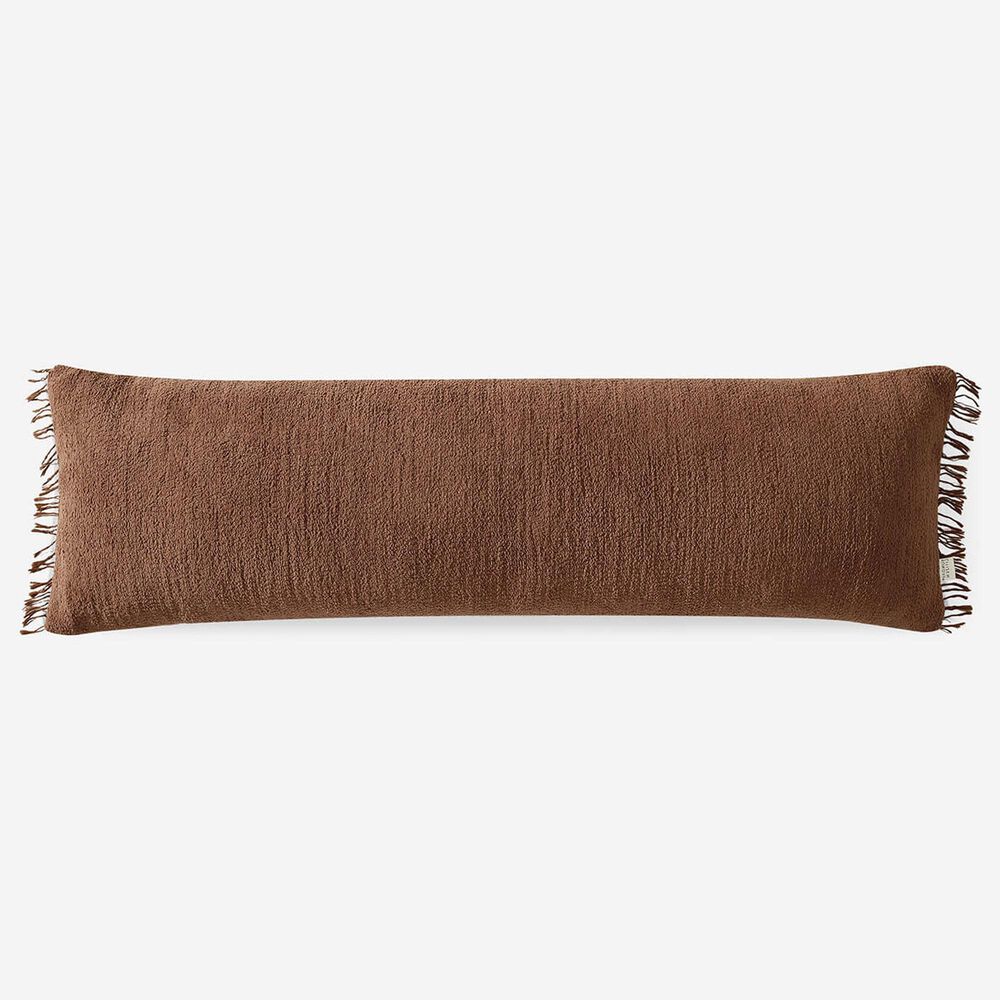 Sunday Citizen Snug Muslin 48&quot; x 14&quot; Lumbar Throw Pillow in Chestnut, , large