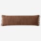 Sunday Citizen Snug Muslin 48" x 14" Lumbar Throw Pillow in Chestnut, , large