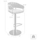 Blue River Blaise Swivel Adjustable Stool in Black, , large