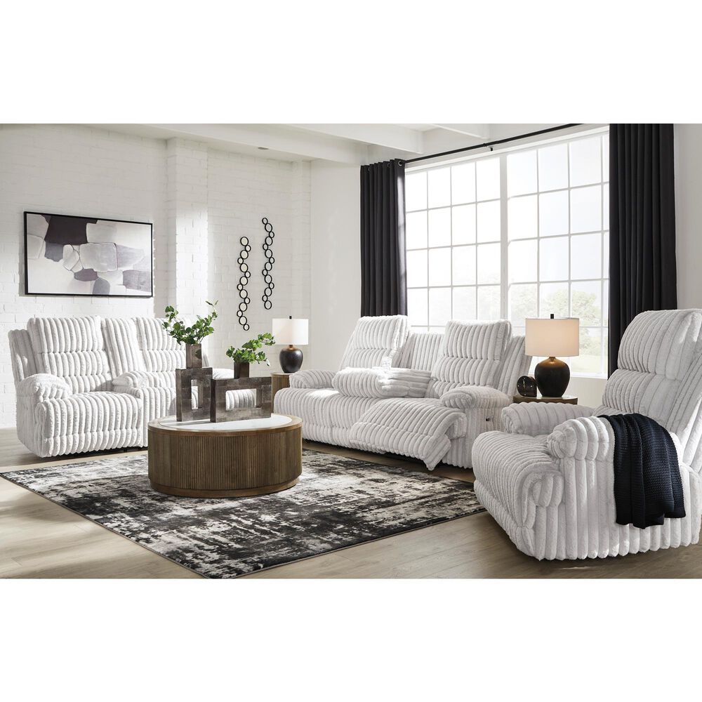 Ashley Rhines Falls Zero Wall Power Recliner in Alloy, , large