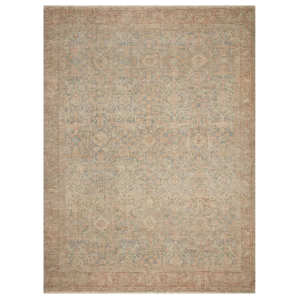 Loloi Priya PRY-06 5" x 7"6" Denim/Rust, , large