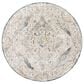 Surya Cardiff CDF-2303 Medium Gray, Light Blue, Mustard and Dark Blue 6"7" Round Area Rug, , large