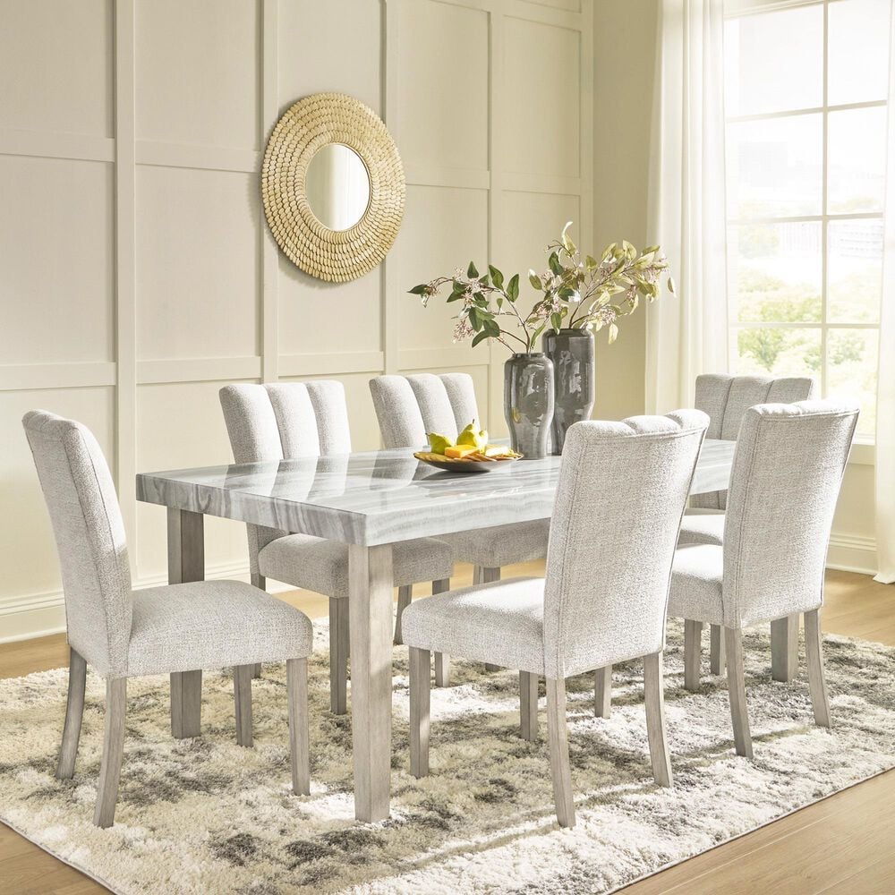 Ashley Larawyn Dining Table in Bisque, White and Gray - Table Only, , large