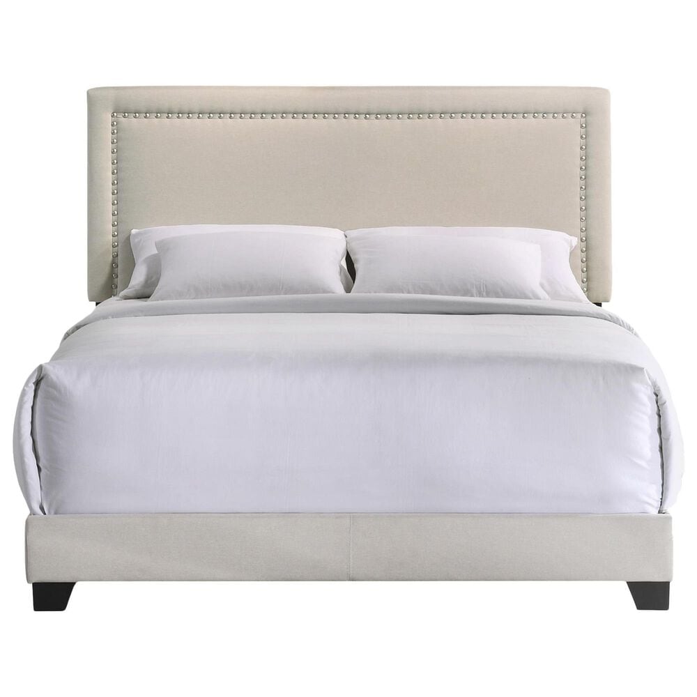 Hawthorne Furniture Zion Upholstered Queen Bed in Fog, , large