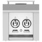 Hestan 12" Built-In Liquid Propane Double Side Burner in Froth White, , large