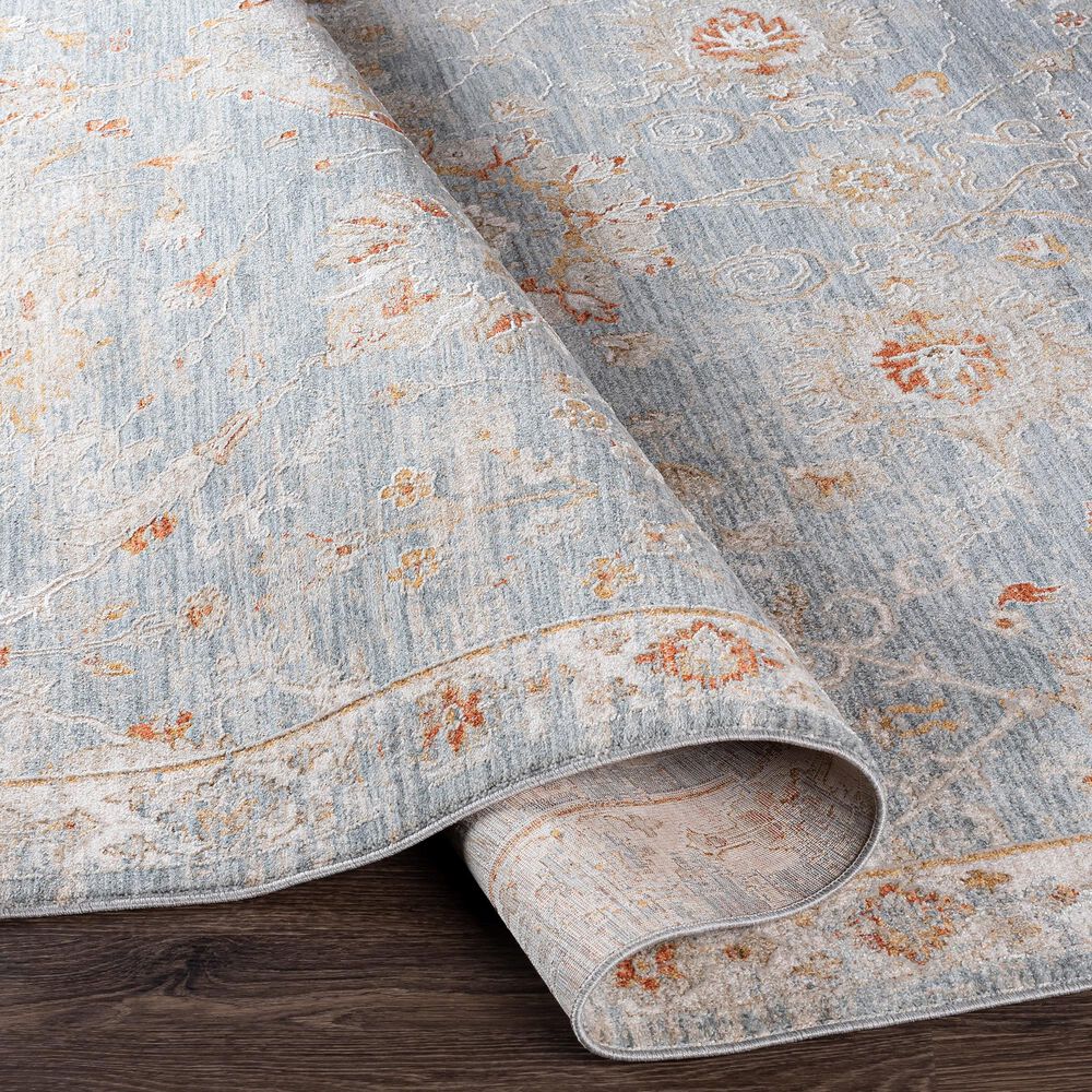 Surya Avant Garde 2&#39;7&quot; x 10&#39; Orange, Blue and Beige Runner, , large