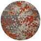 Safavieh Monaco MNC225H-5R 5" Round Grey/Orange Area Rug, , large