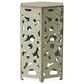 Hearth and Haven Selva 2-Piece Outdoor Hexagon Metal Side Table Set in Antique Green, , large