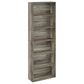 HOMLUX 6-Tier Free Standing Open Storage Bookcase in French Oak, , large