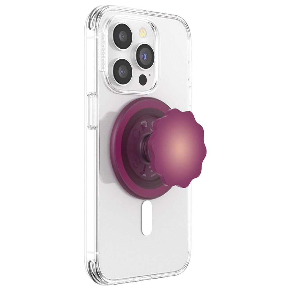 PopSockets PopGrip MagSafe Circle in Molded Flower Red Wine Translucent, , large