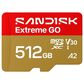 Sandisk 512GB Extreme GO microSDXC UHS-I Memory Card, , large
