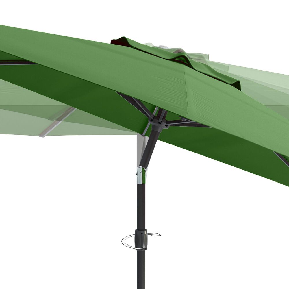 CorLiving 10&#39; UV &amp; Wind Resistant Patio Umbrella in Forest Green, , large